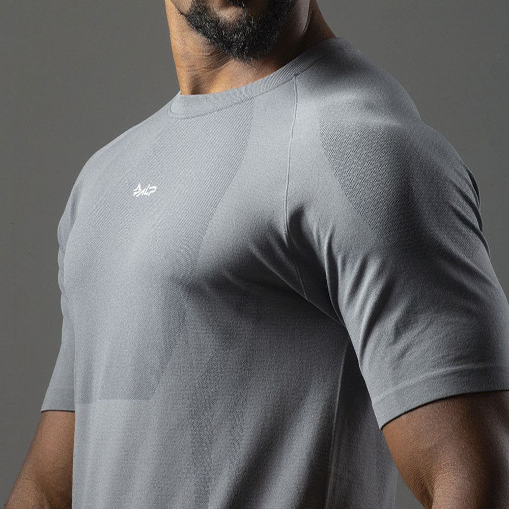 Camiseta Apex Dry New Tenacity Cinza - Sem Costura