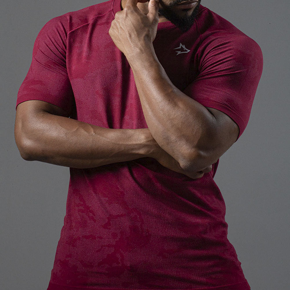 Camiseta Apex Dry New Lupus Vinho - Sem Costura