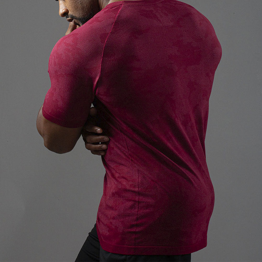 Camiseta Apex Dry New Lupus Vinho - Sem Costura