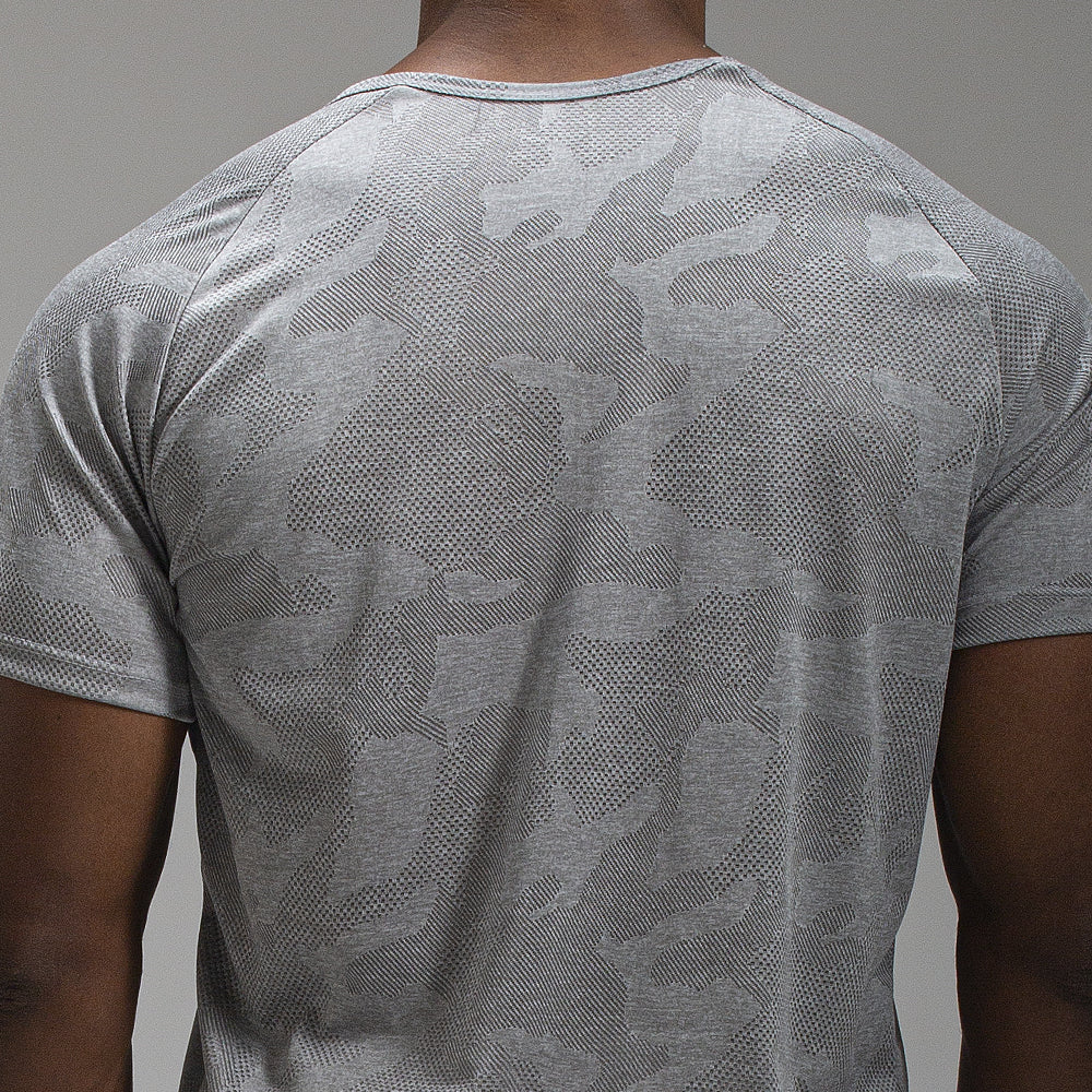 Camiseta Dry Fit Camuflada New Tenacity Cinza