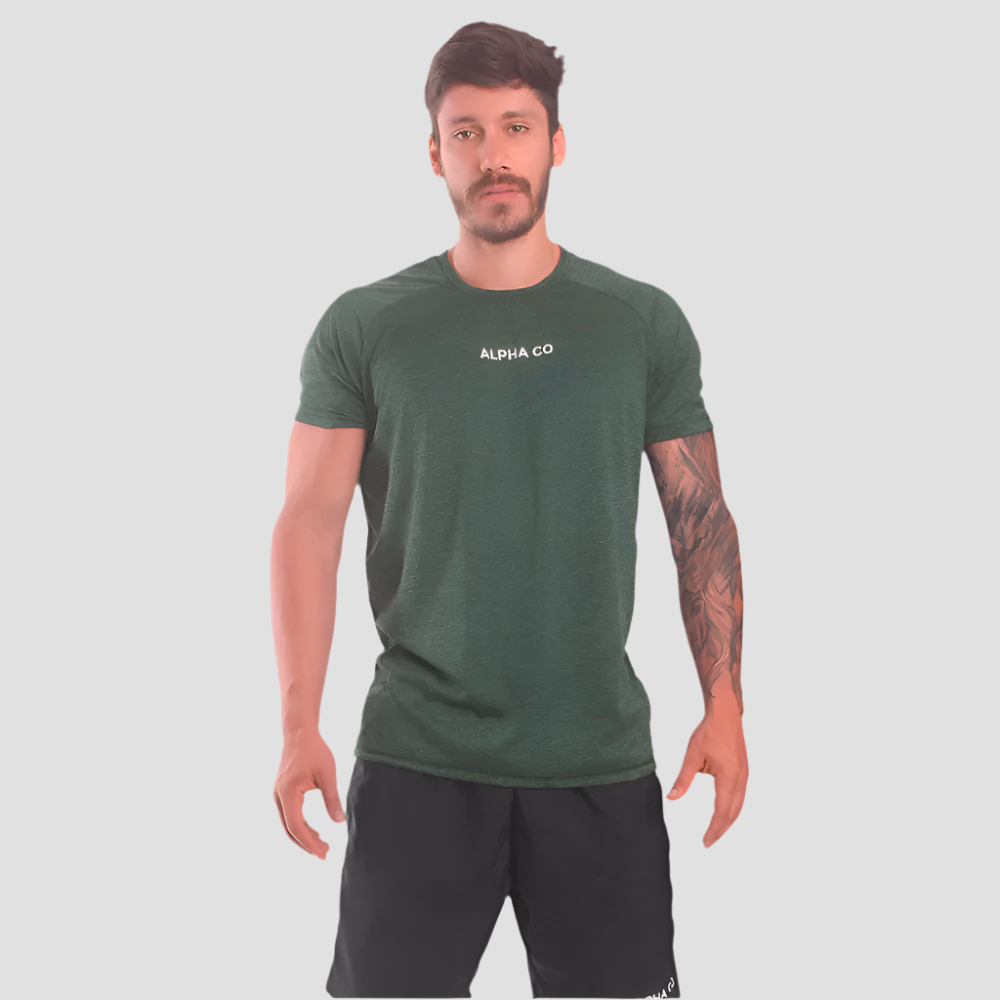 Tshirt Dry Performance Verde Alpha Co