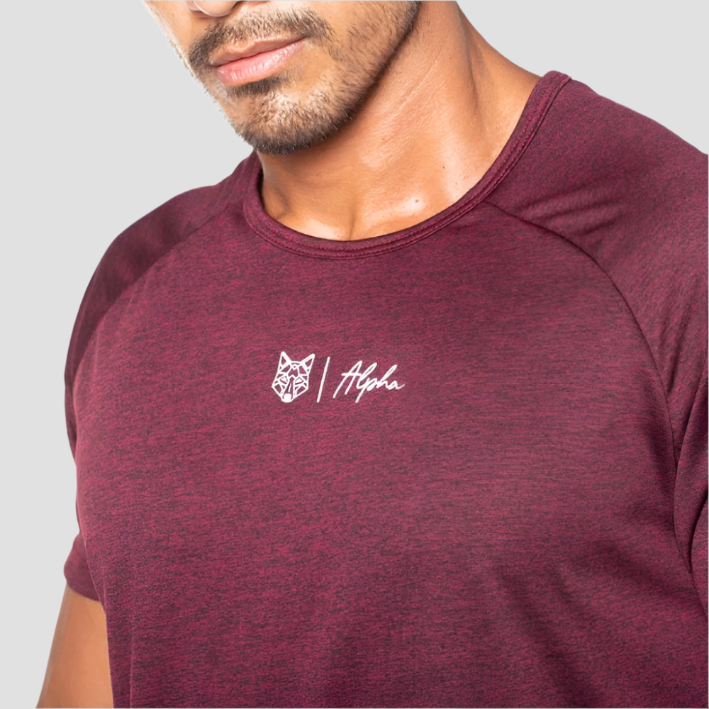 Camiseta Dry Fit New Elite Mescla Vinho