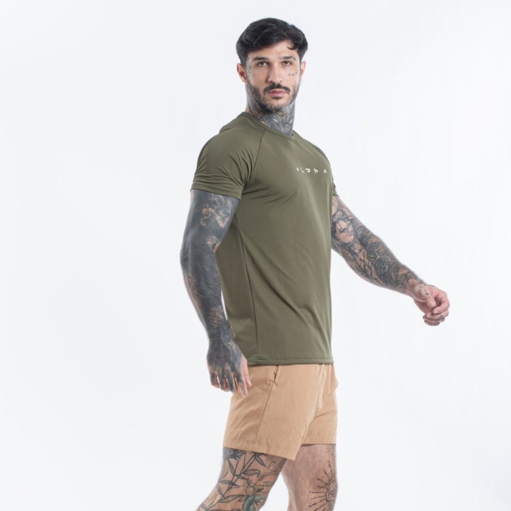 Camiseta Dry Fit Horizon Verde Uva