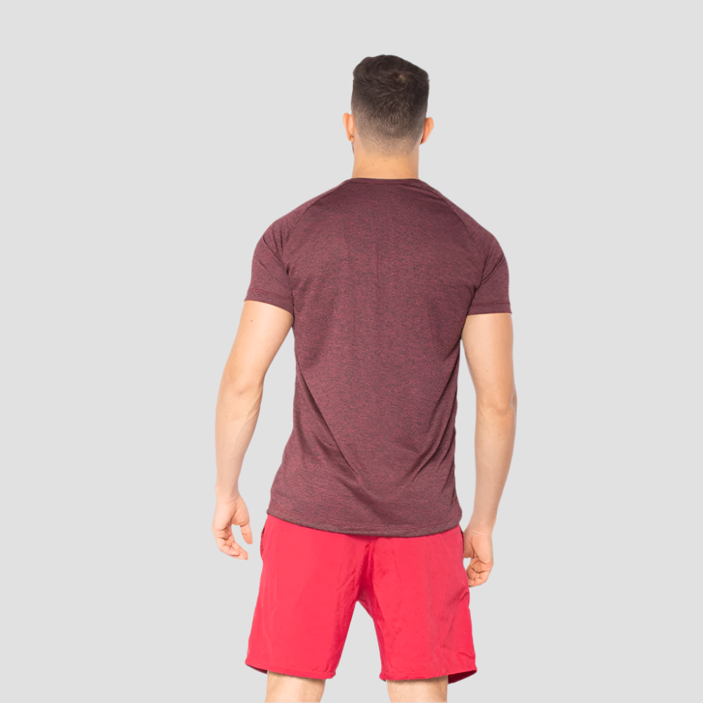 Camiseta Dry Fit New Fluid Mescla Vinho
