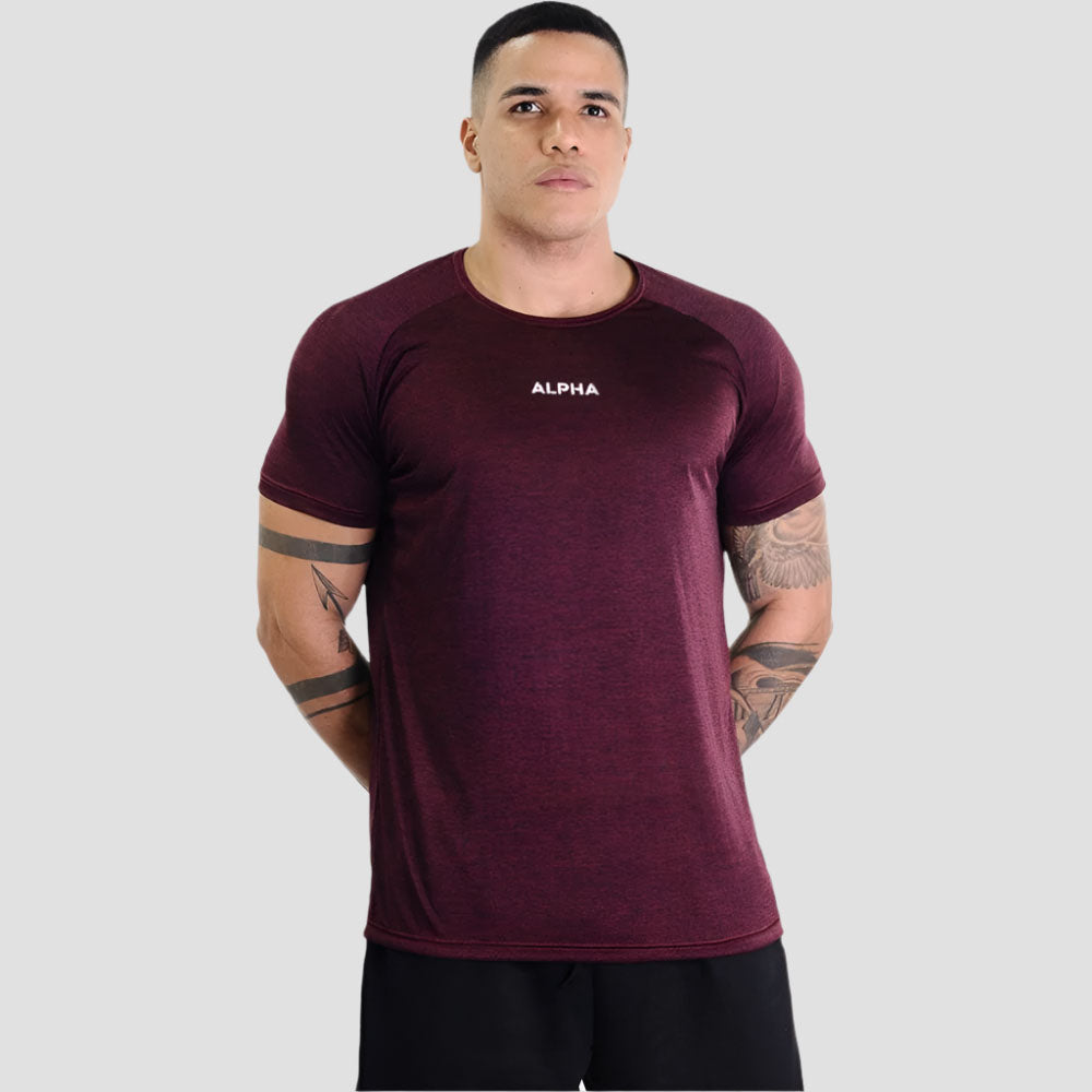 Camiseta Dry Mescla Vinho