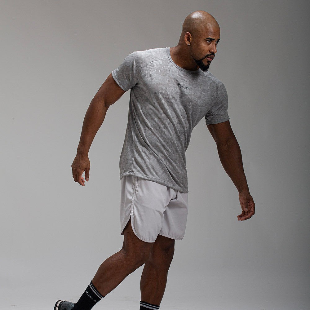 Camiseta Dry Fit Camuflada New Tenacity Cinza