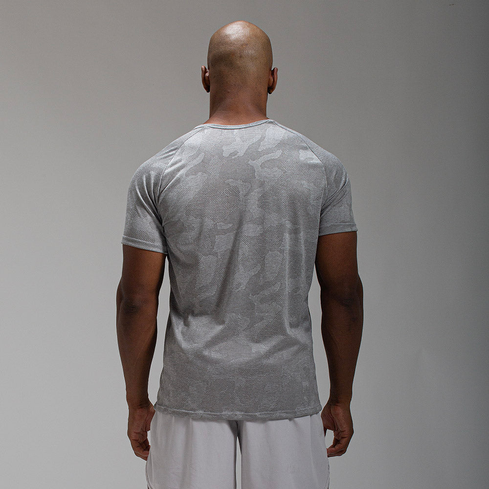 Camiseta Dry Fit Camuflada New Tenacity Cinza