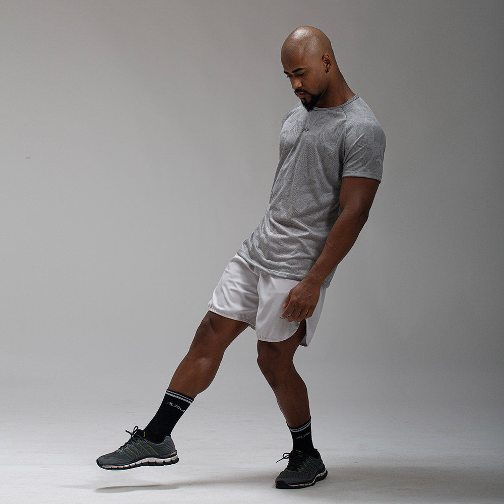 Camiseta Dry Fit Camuflada New Tenacity Cinza
