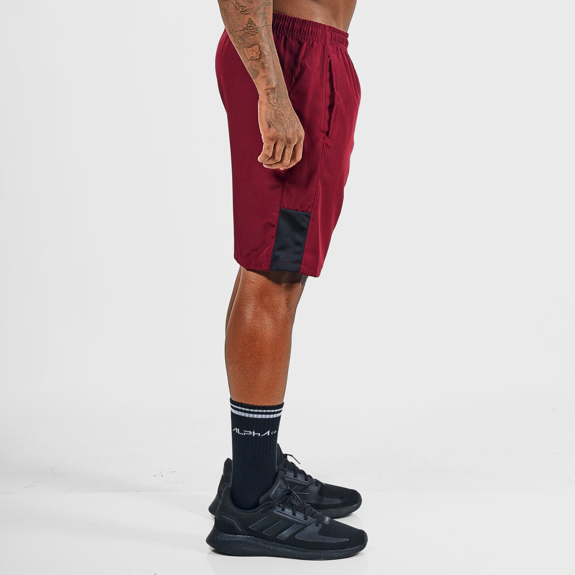 Bermuda Dry Fit Square Fluid Bordo