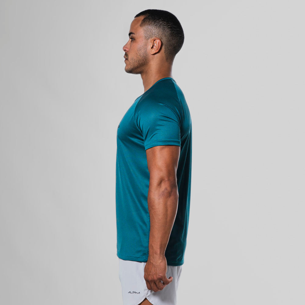 Camiseta Dry Fit Parallel Line Verde Opaco