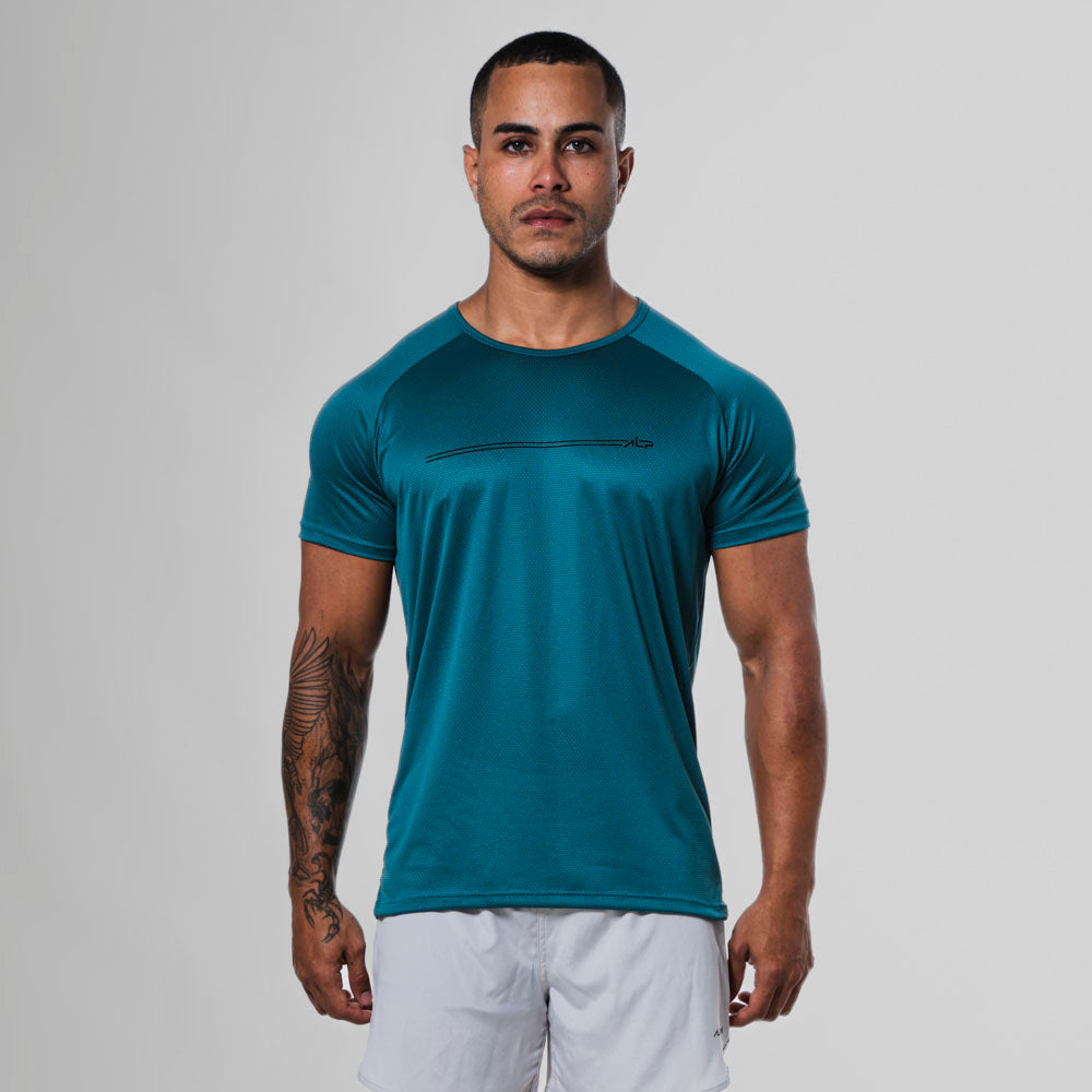Camiseta Dry Fit Parallel Line Verde Opaco