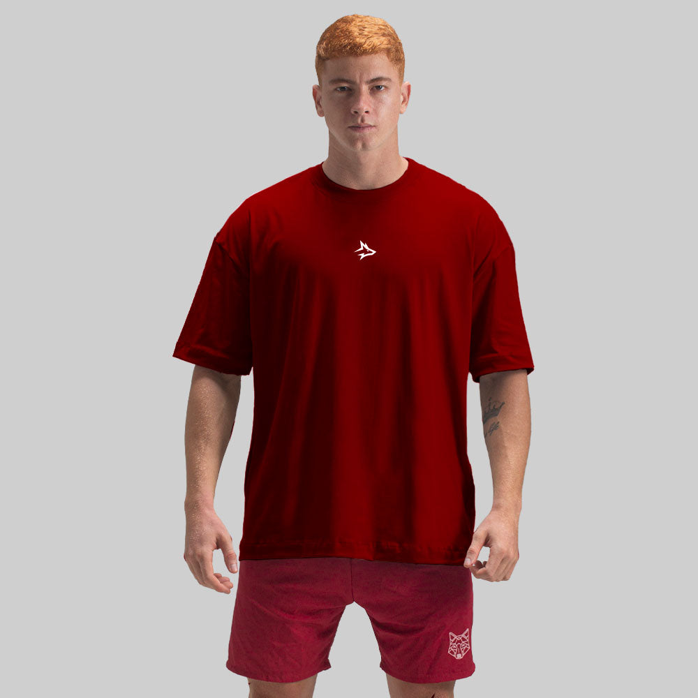 Camiseta Oversized Lupus Carmim