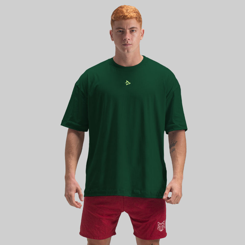 Camiseta Oversized Lupus Verde Floresta