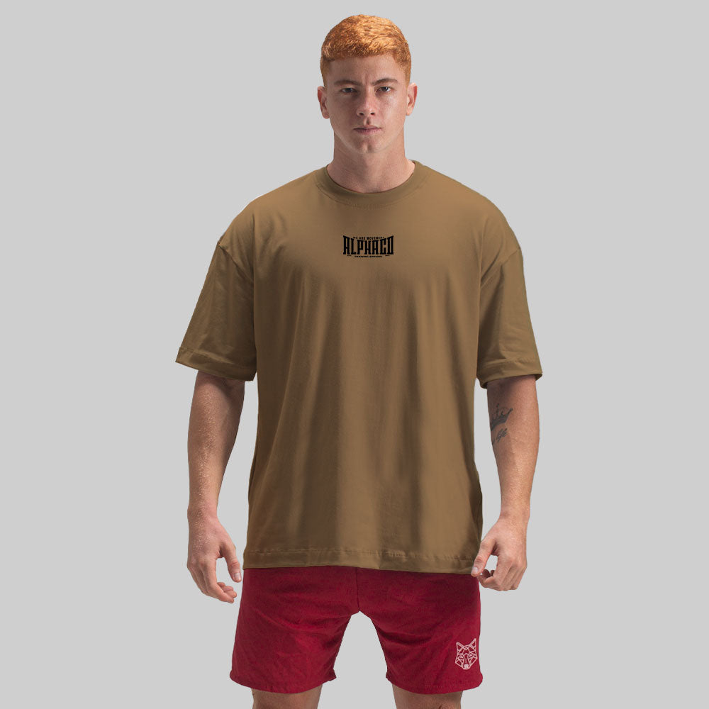 Camiseta Oversized Solid Caramelo