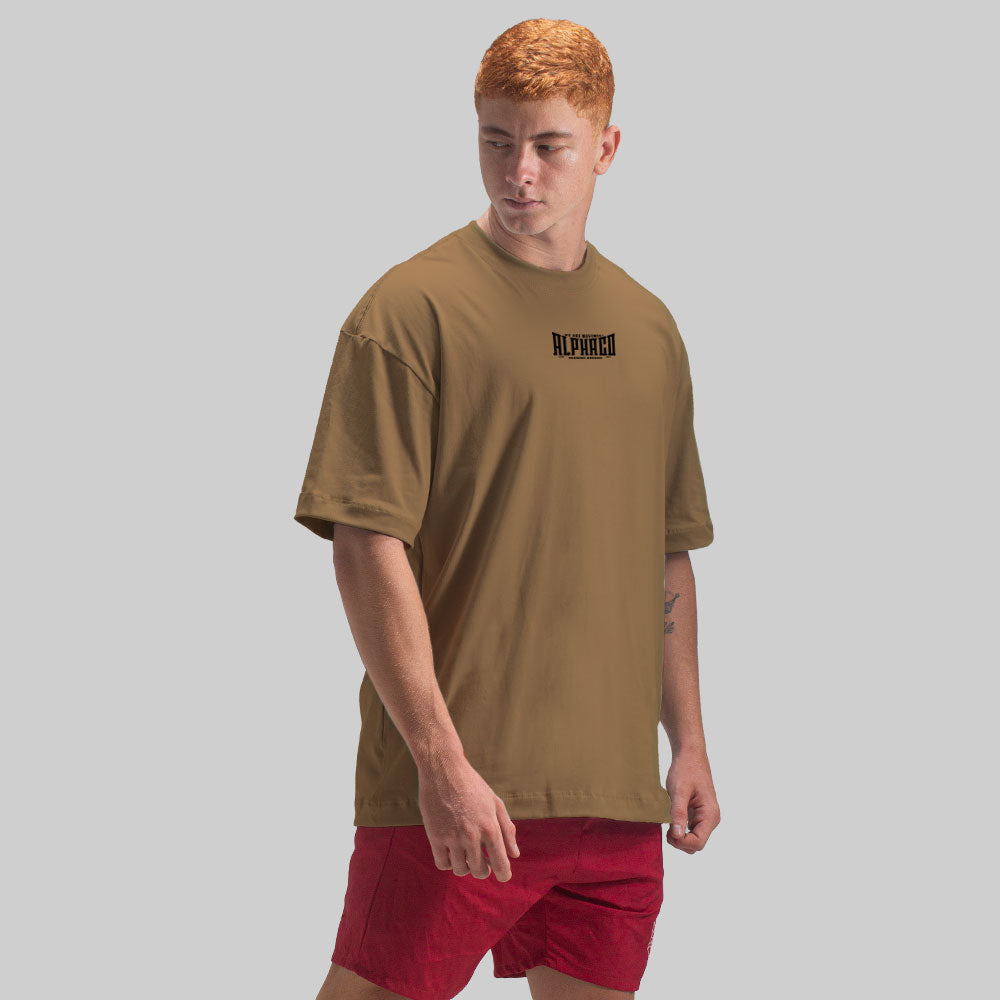 Camiseta Oversized Solid Caramelo
