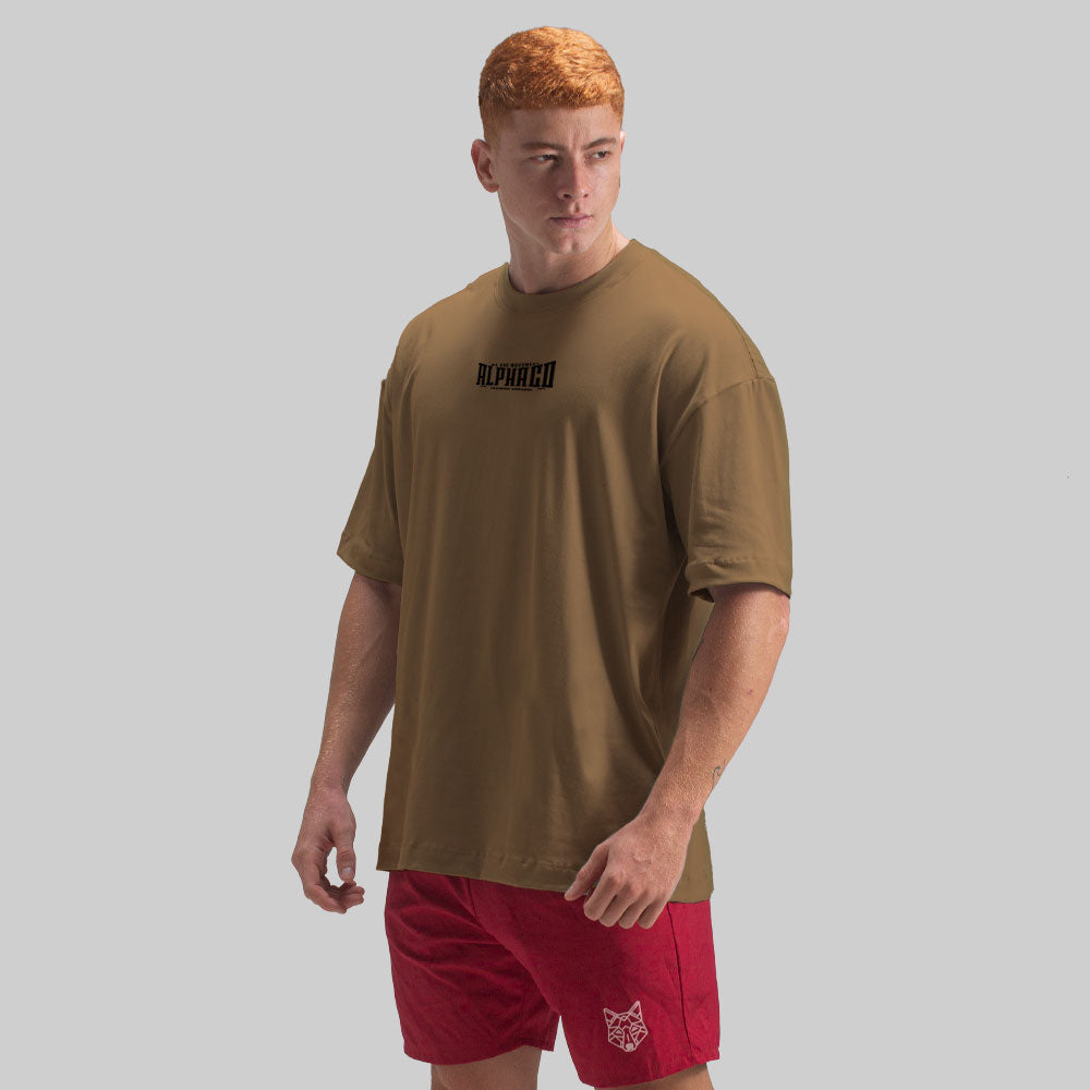 Camiseta Oversized Solid Caramelo