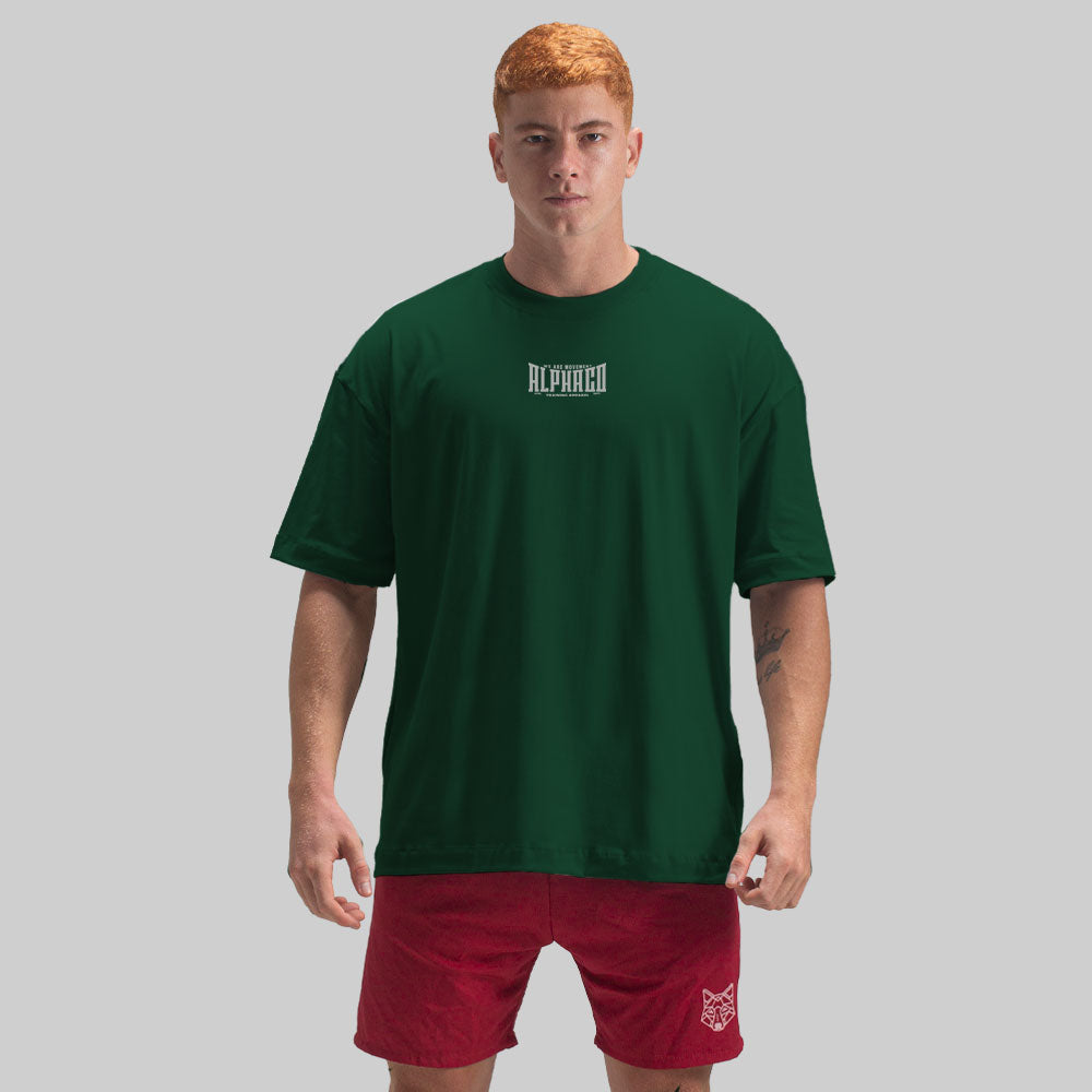Camiseta Oversized Solid Verde Floresta