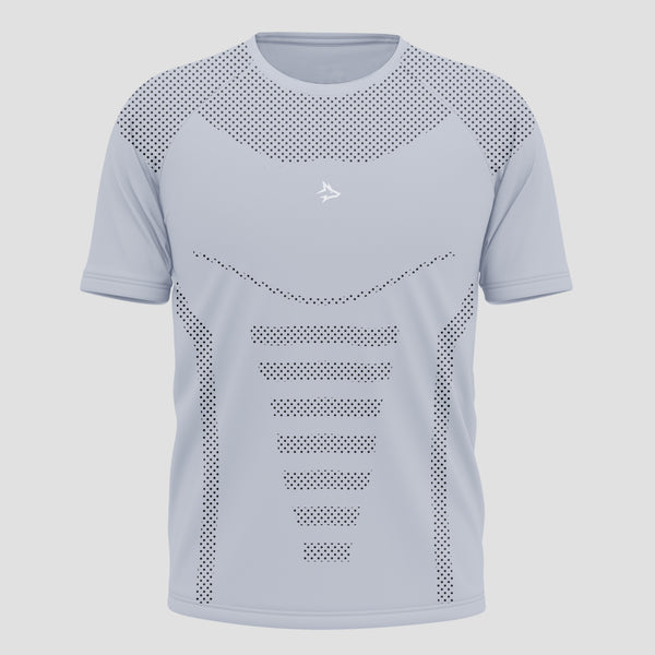 Camiseta Apex Dry Core Cinza Gelo - Sem Costura