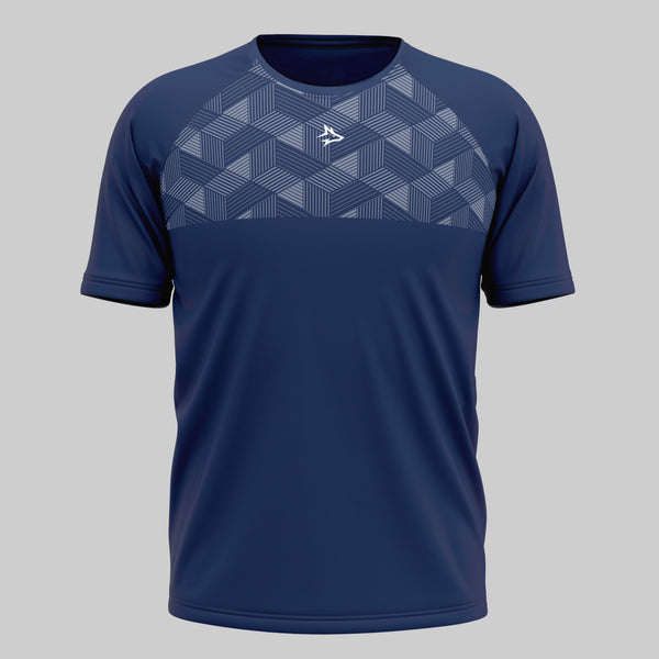 Camiseta Apex Dry Holographic Marinho - Sem Costura