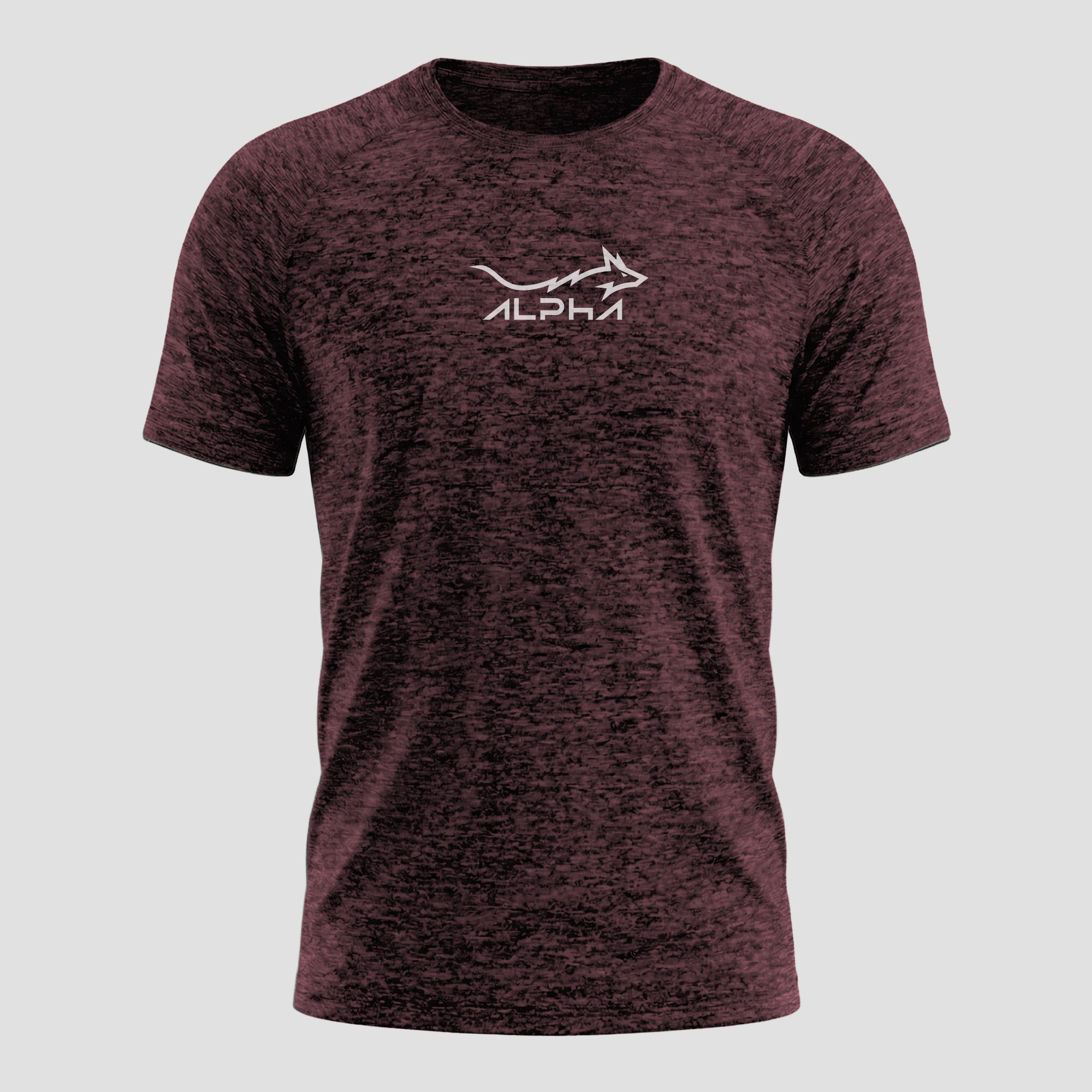 Camiseta Dry Fit Fluid Move Mescla Vinho