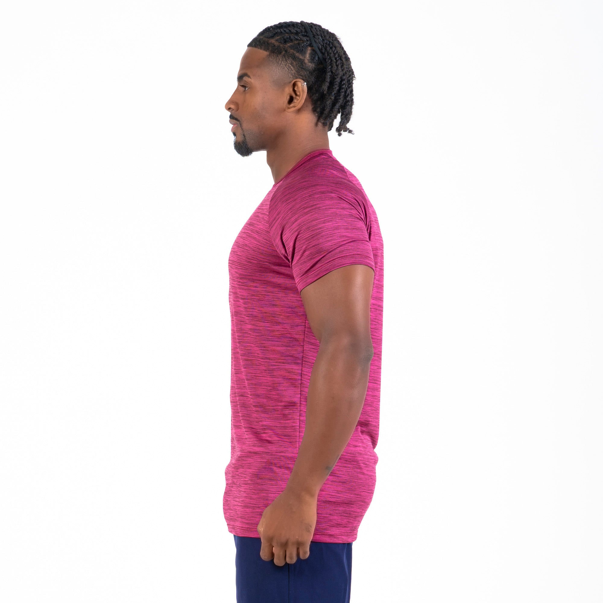 Camiseta Dry Fit New Fluid Mescla Magenta