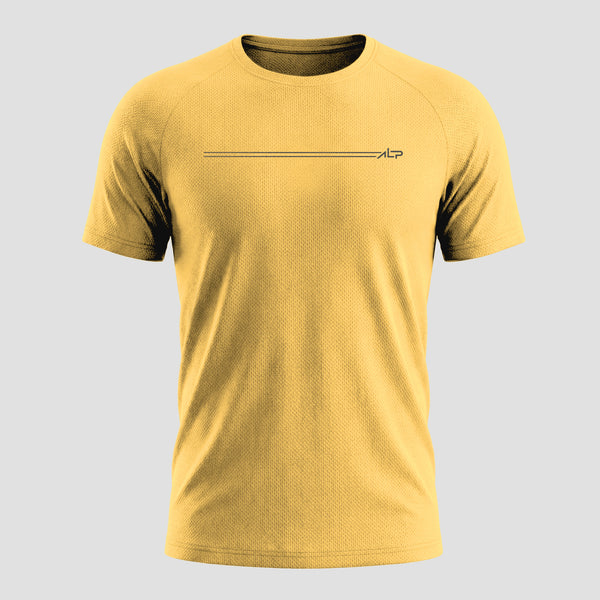 Camiseta Dry Fit Parallel Line Dourado