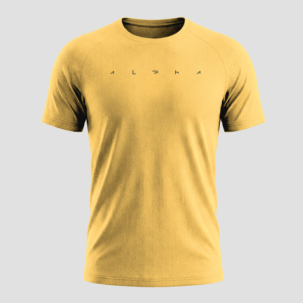 Camiseta Dry Fit Space Horizon Dourado
