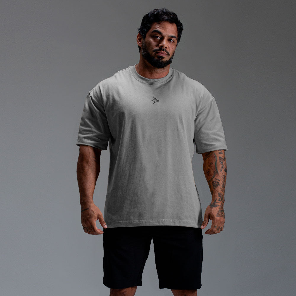 Camiseta Oversized Heavy Cinza
