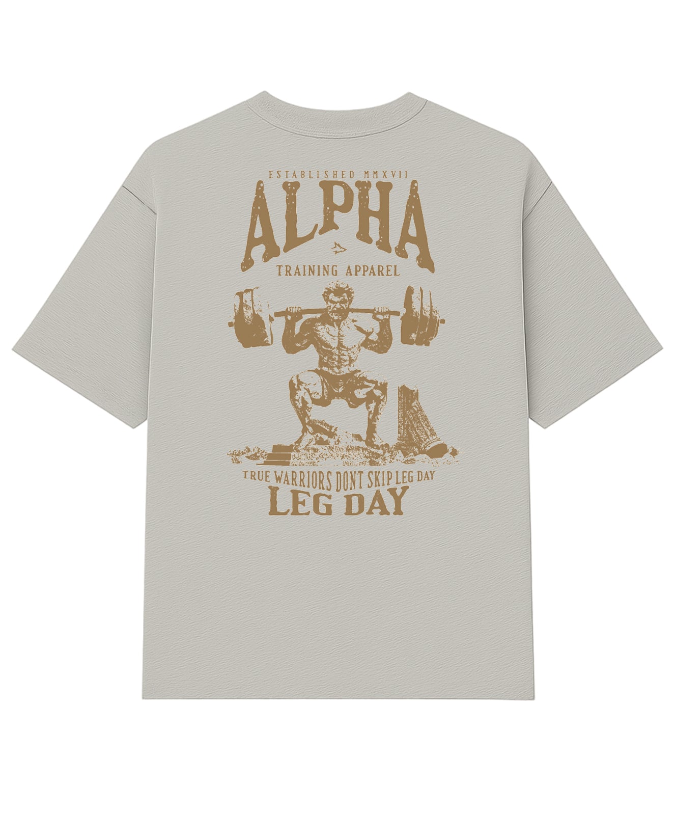 Camiseta Oversized Leg Day Off White