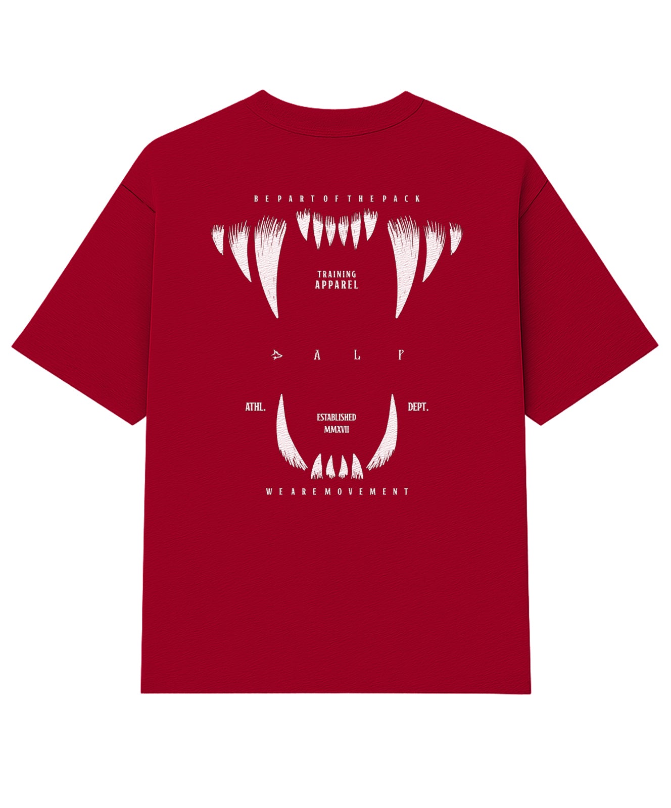 Camiseta Oversized Rage Carmim