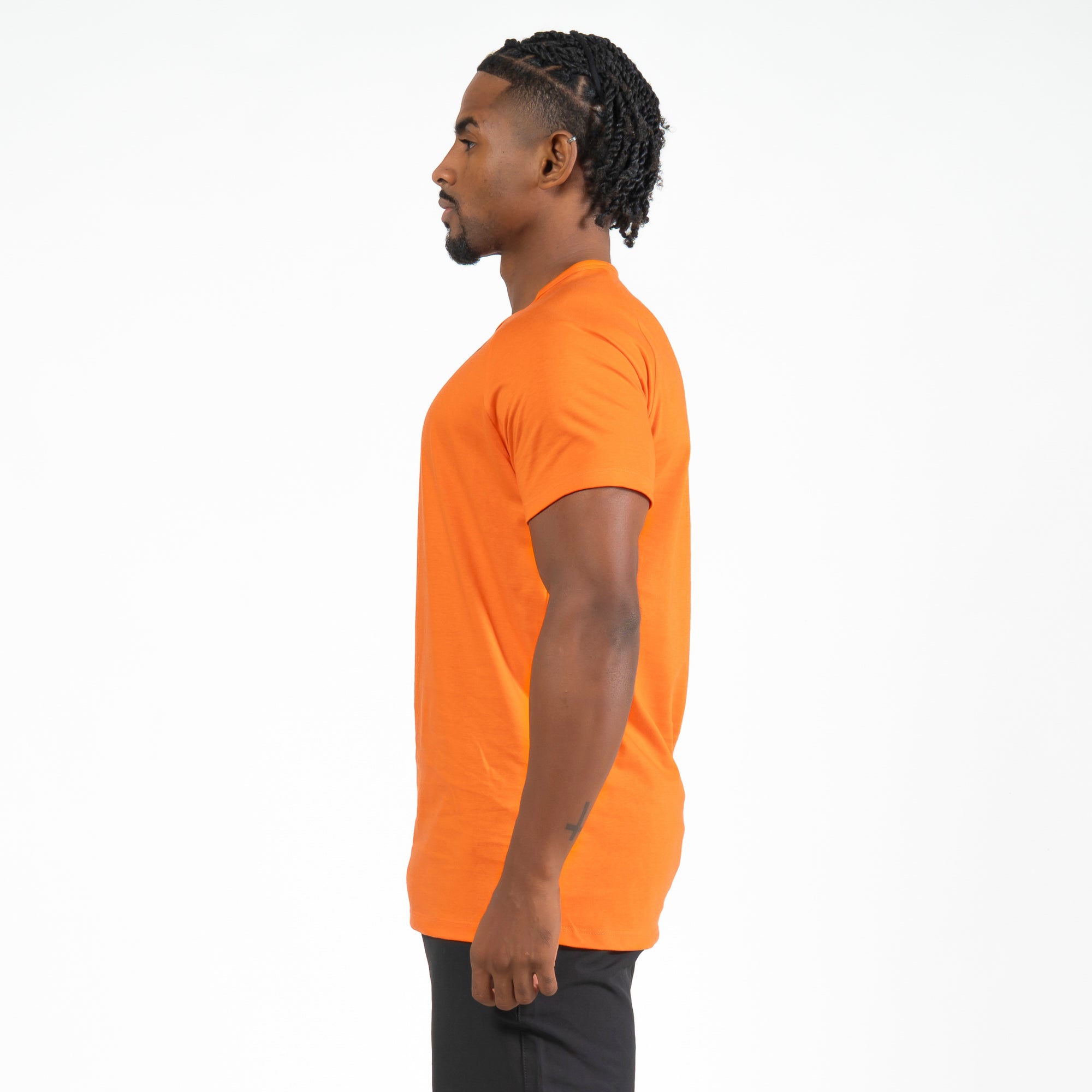 Camiseta Algodão New Lupus Laranja Poente