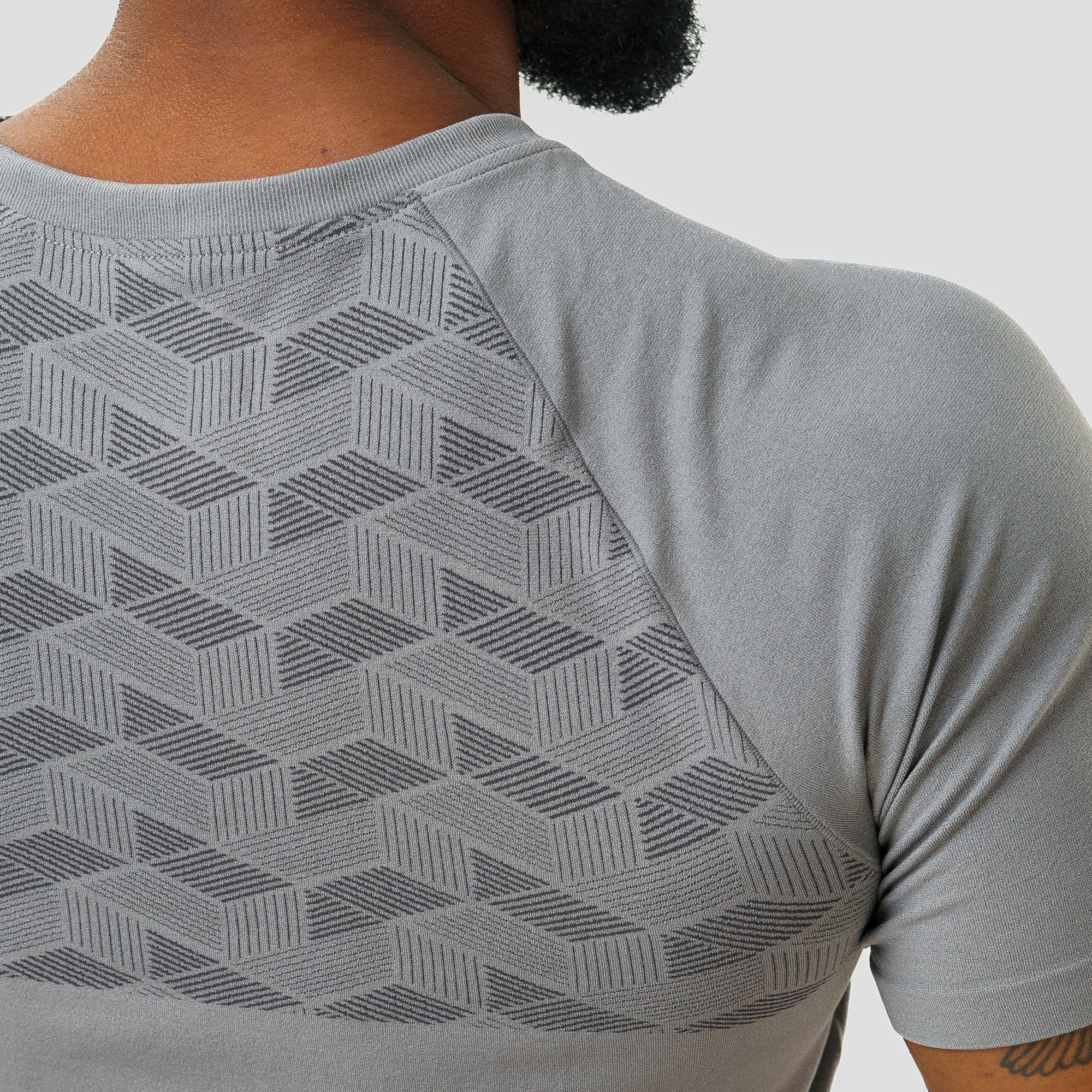 Camiseta Apex Dry Holographic Cinza - Sem Costura