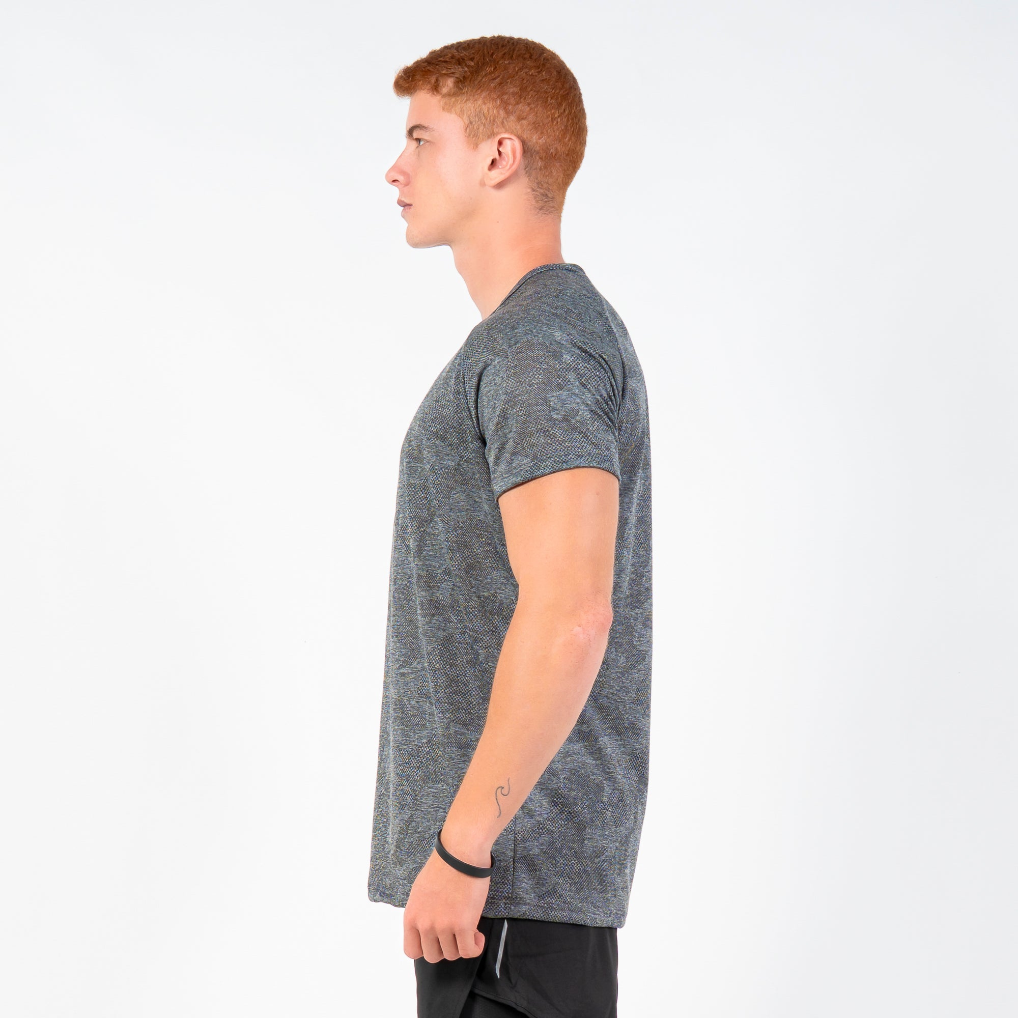 Camiseta Dry Fit Camuflada Horizon Back Preto