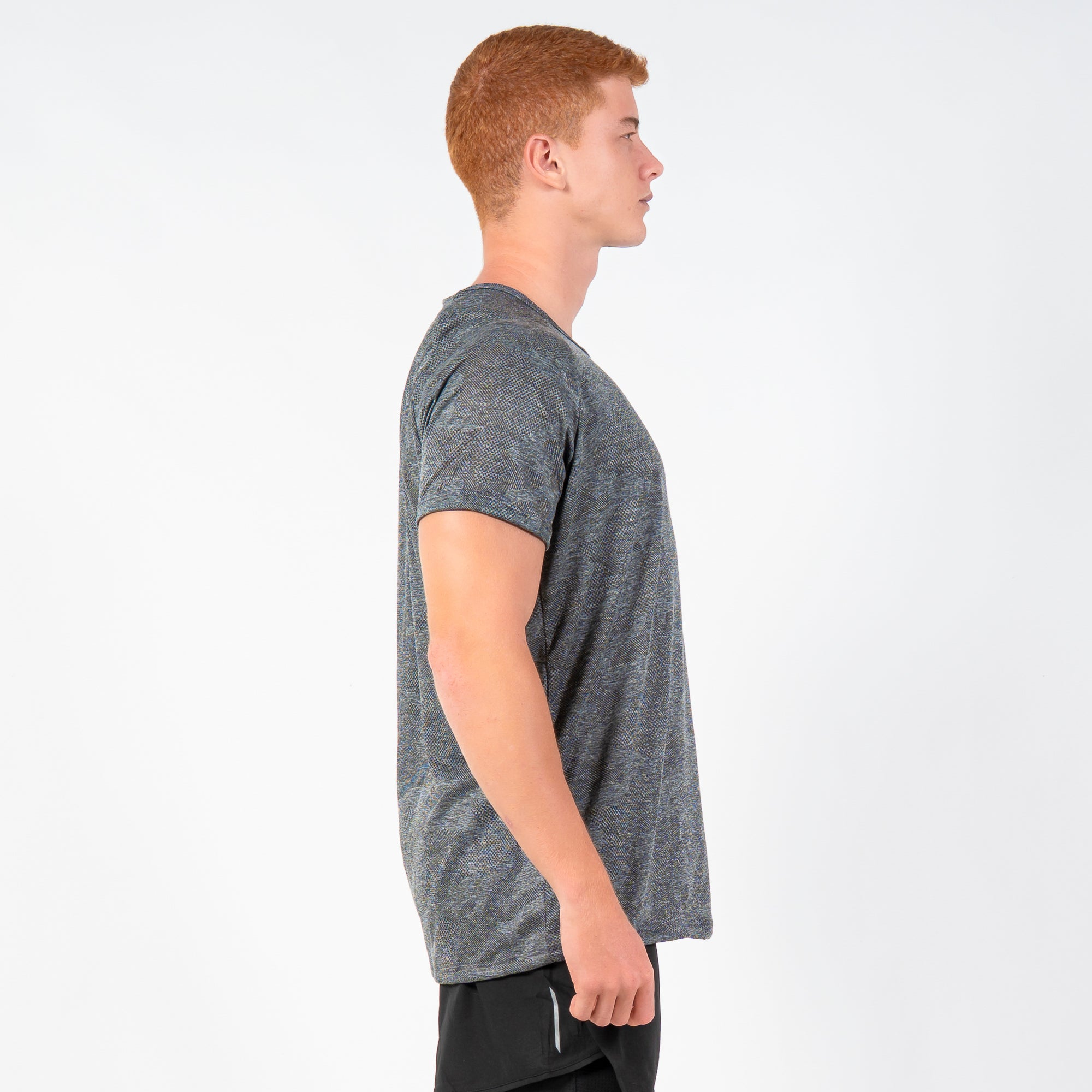 Camiseta Dry Fit Camuflada Horizon Back Preto