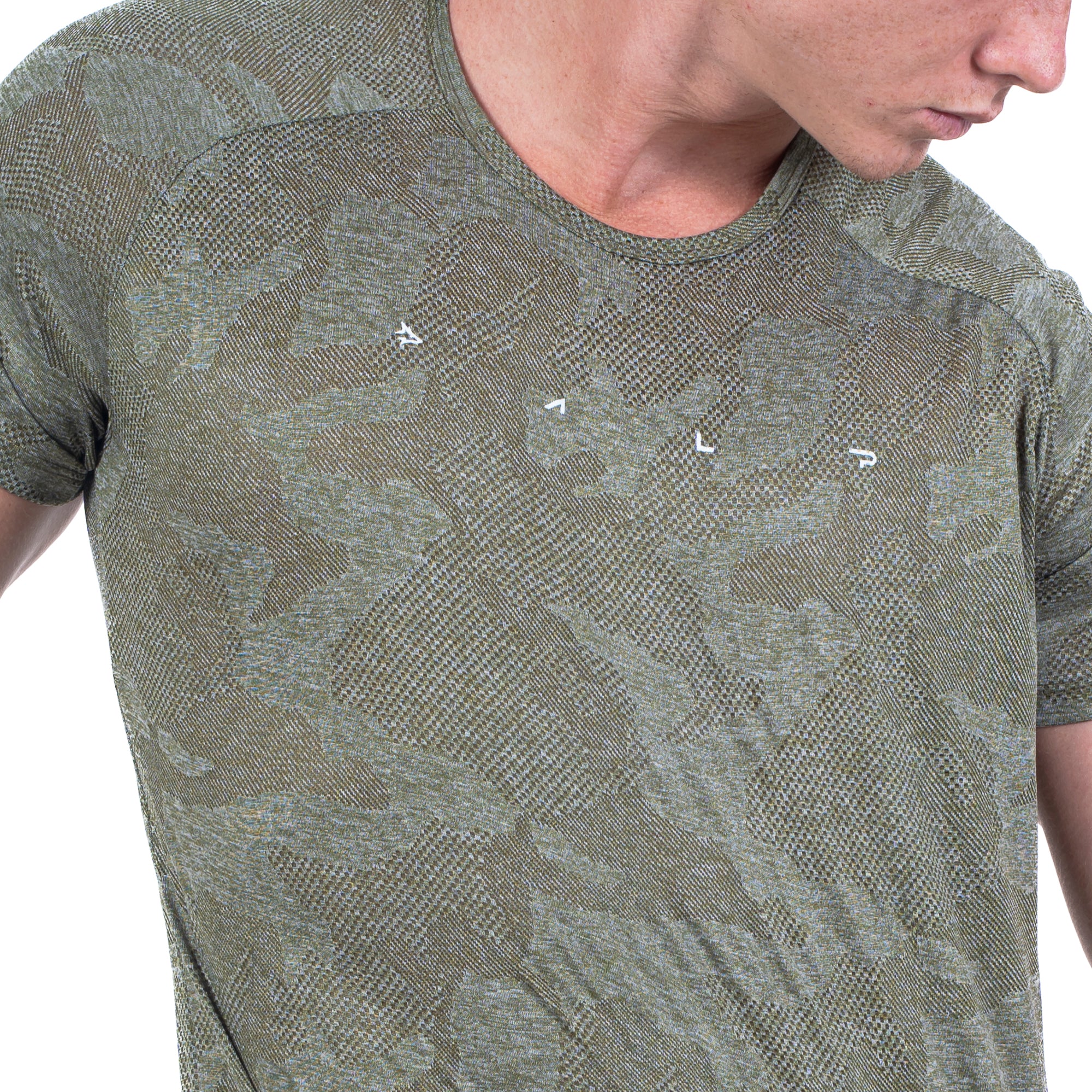 Camiseta Dry Fit Camuflada Light Lupus Verde Oliva
