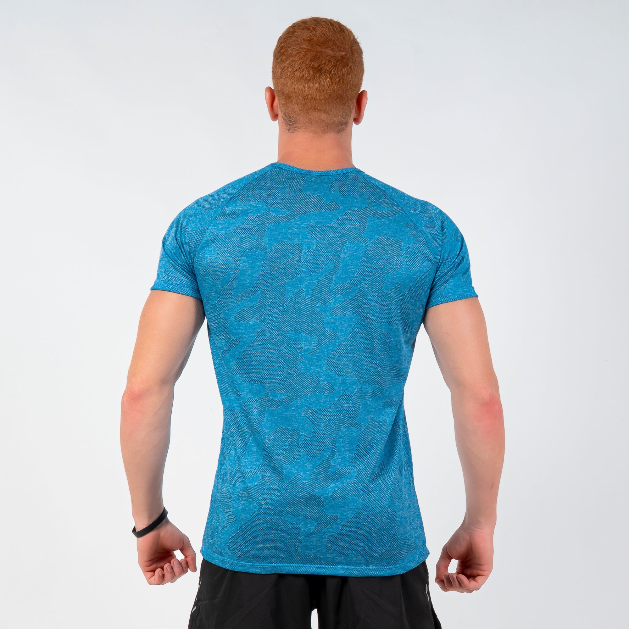 Camiseta Dry Fit Camuflada Middle Lupus Azul