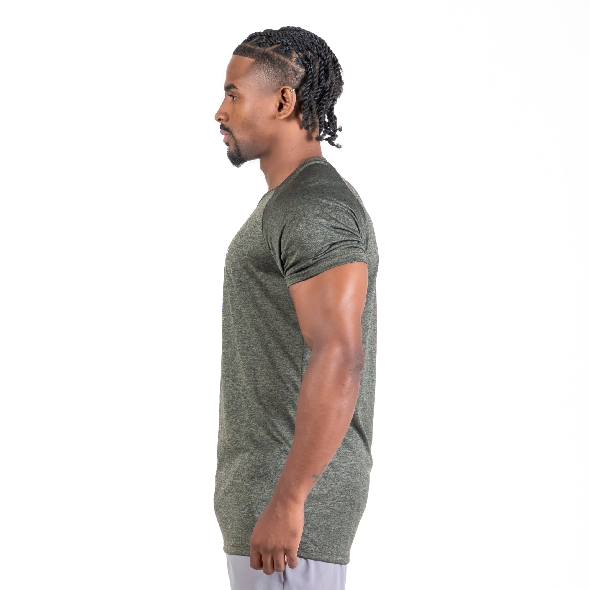 Camiseta Dry Fit Horizon Mescla Verde