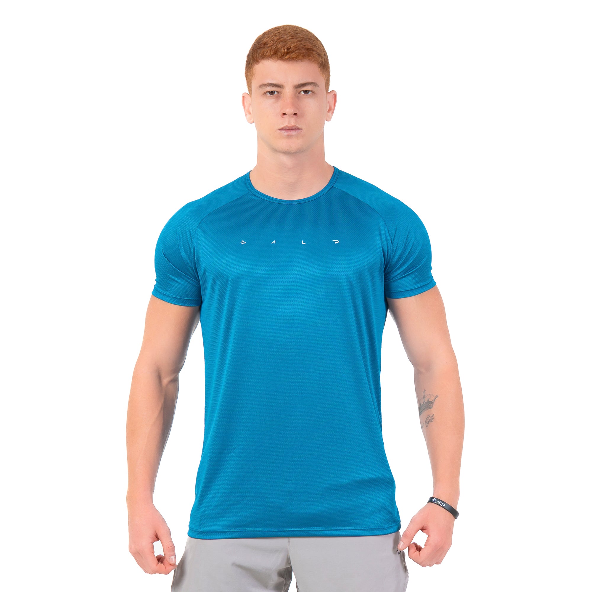 Camiseta Dry Fit Light Lupus Azul Pacifico