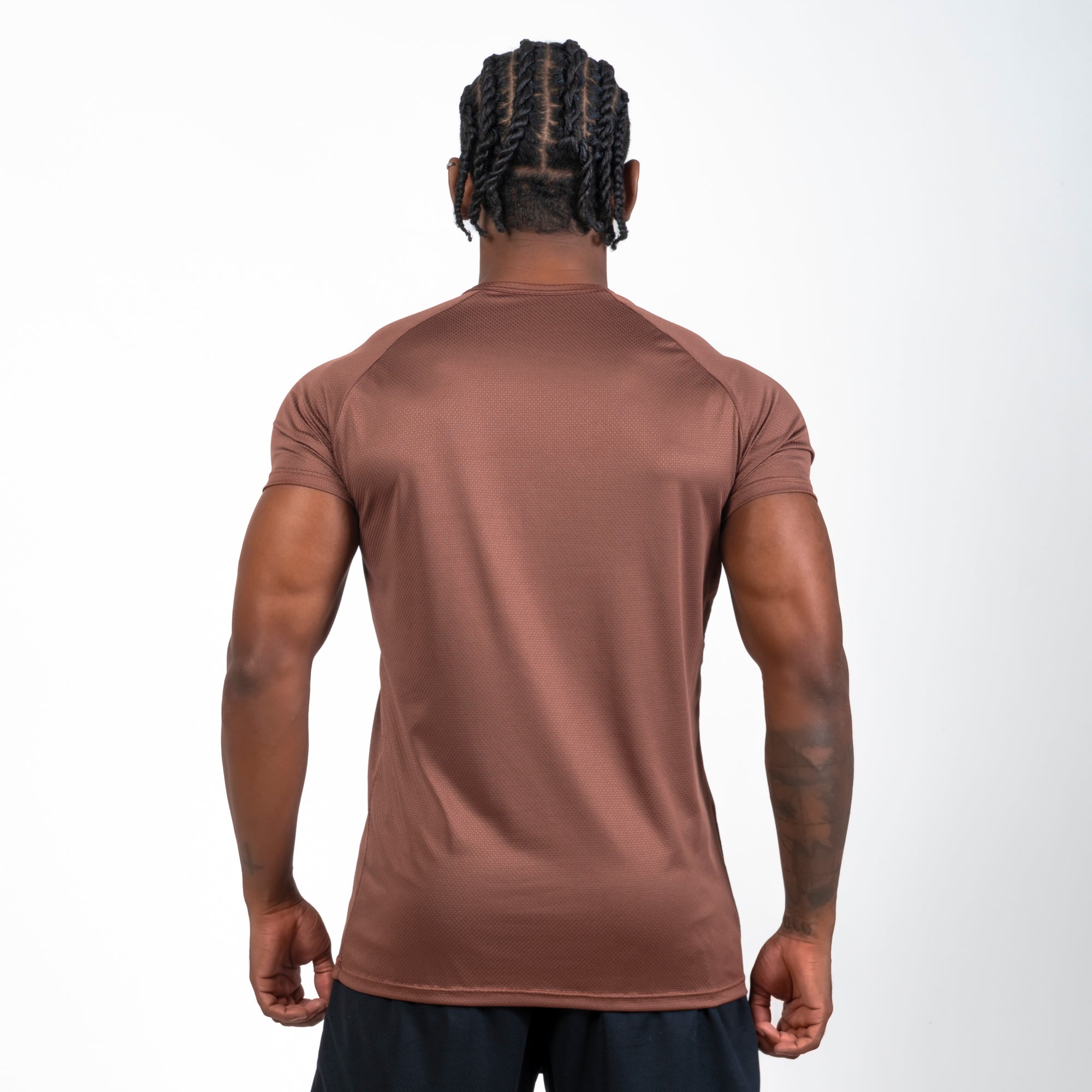 Camiseta Dry Fit Line Move Marrom