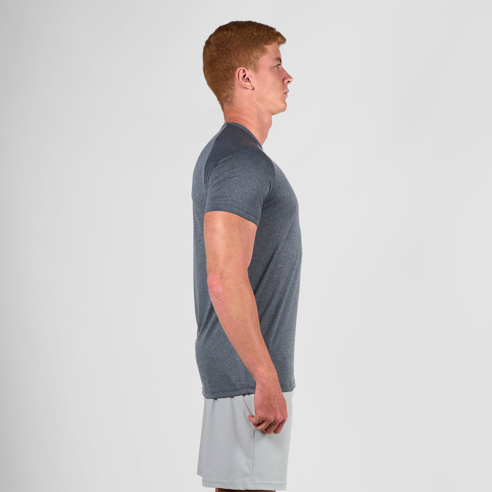 Camiseta Dry Fit Line Move Mescla Preto