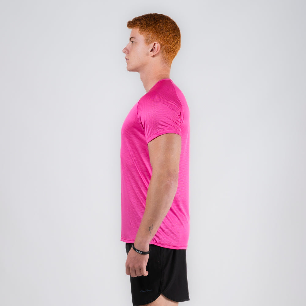 Camiseta Dry Fit Lineup Rosa Magenta