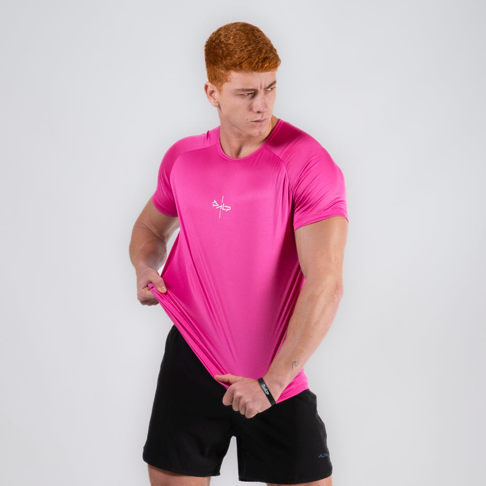 Camiseta Dry Fit Lineup Rosa Magenta
