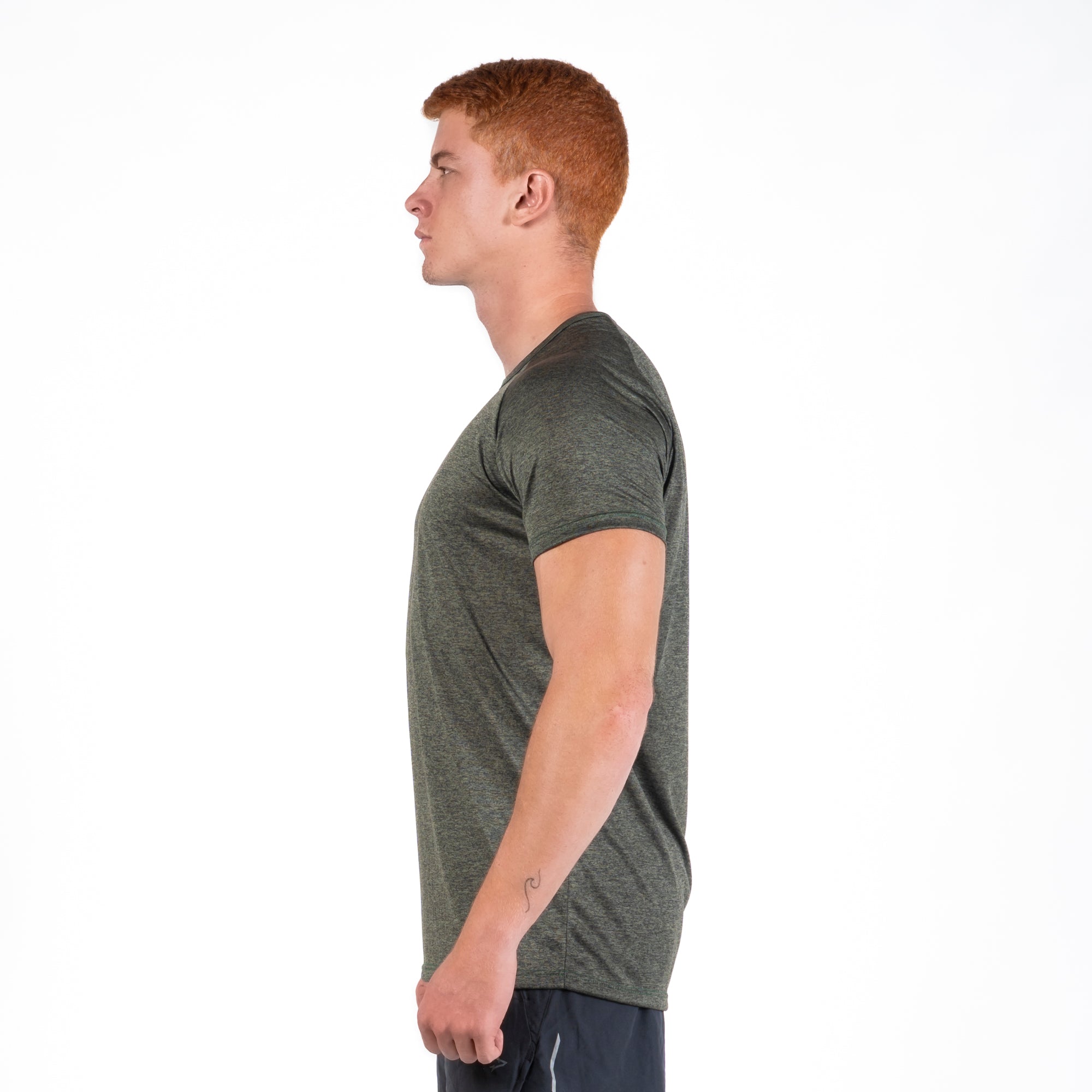 Camiseta Dry Fit Middle Lupus Mescla Verde