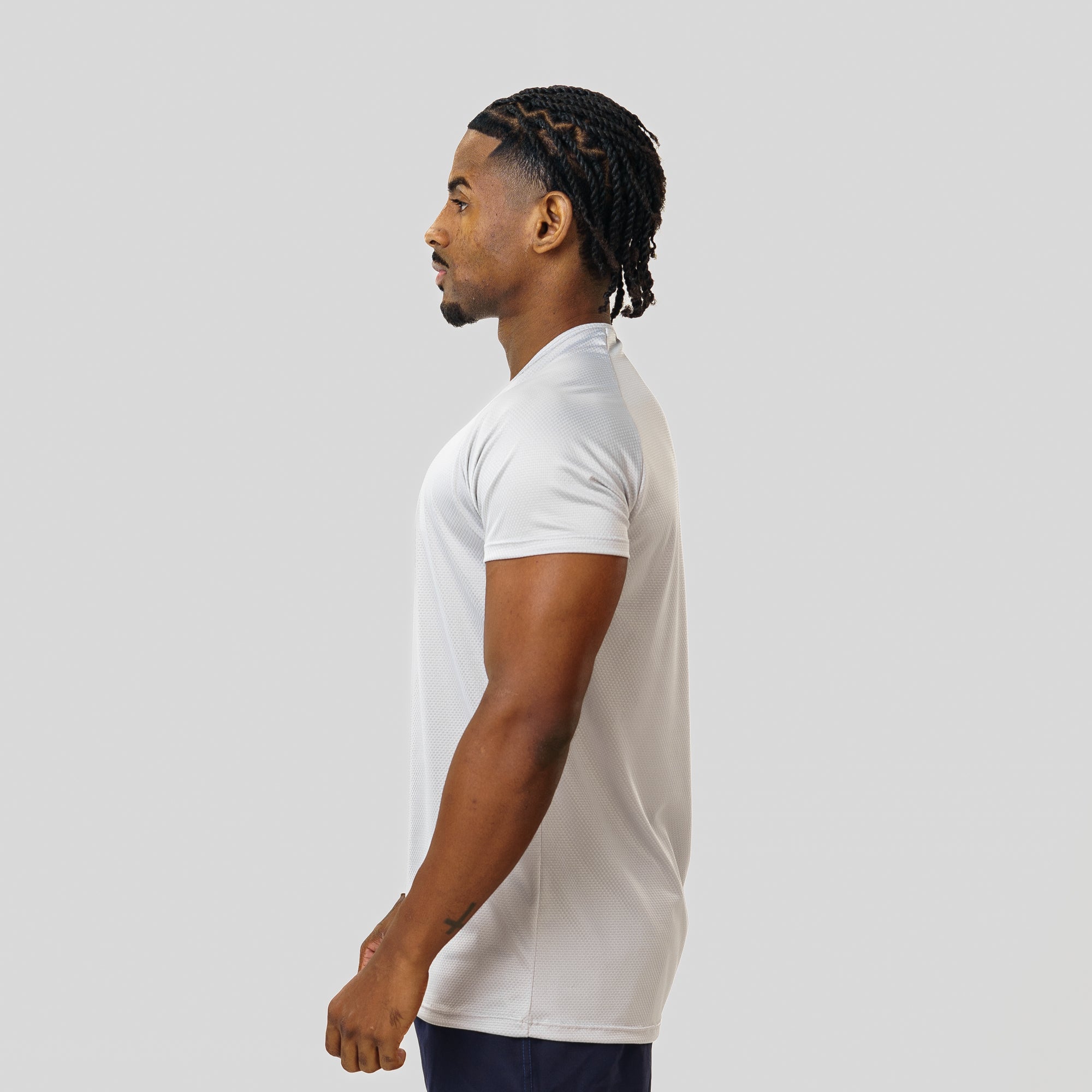 Camiseta Dry Fit Motion Cinza Névoa