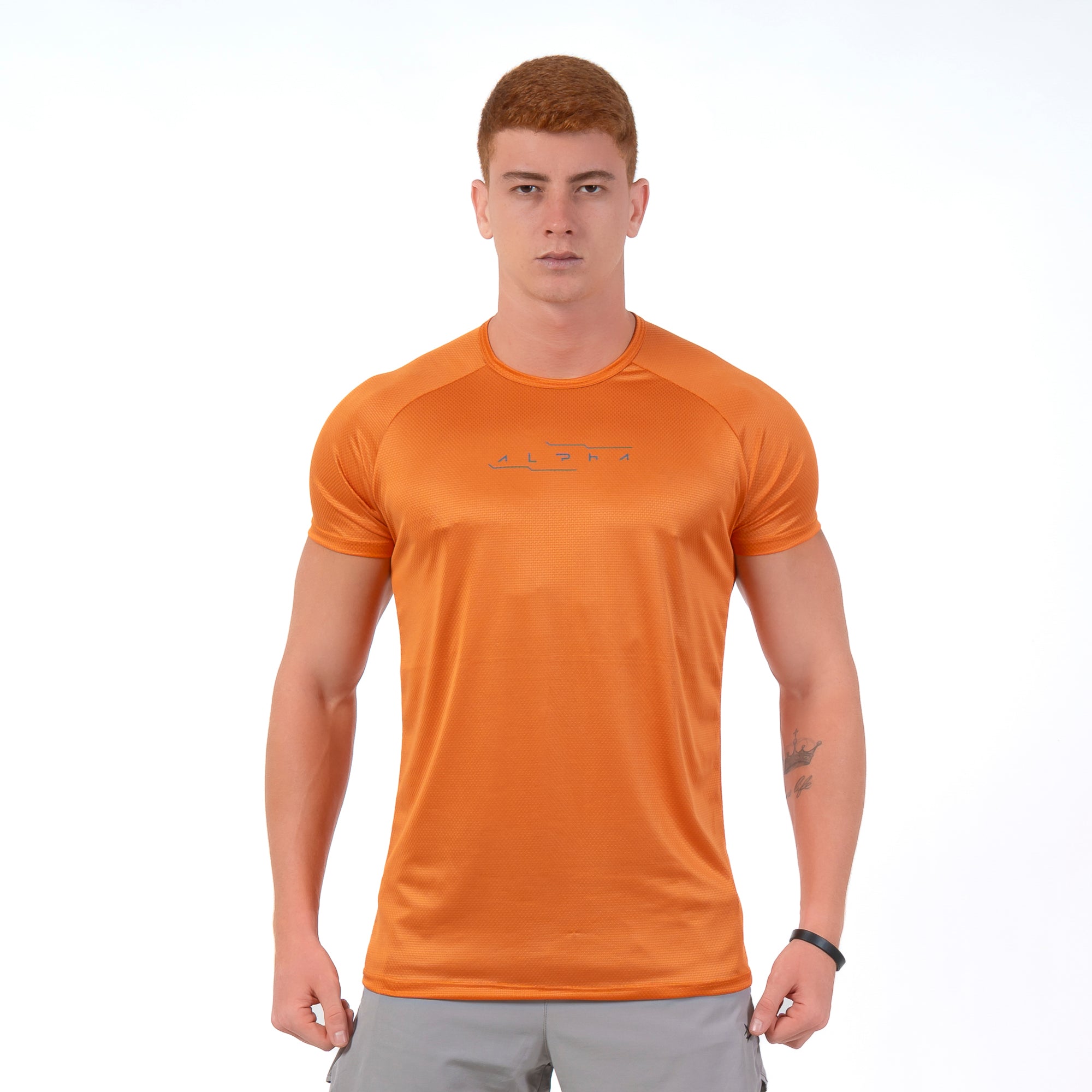 Camiseta Dry Fit Motion Laranja Pêssego