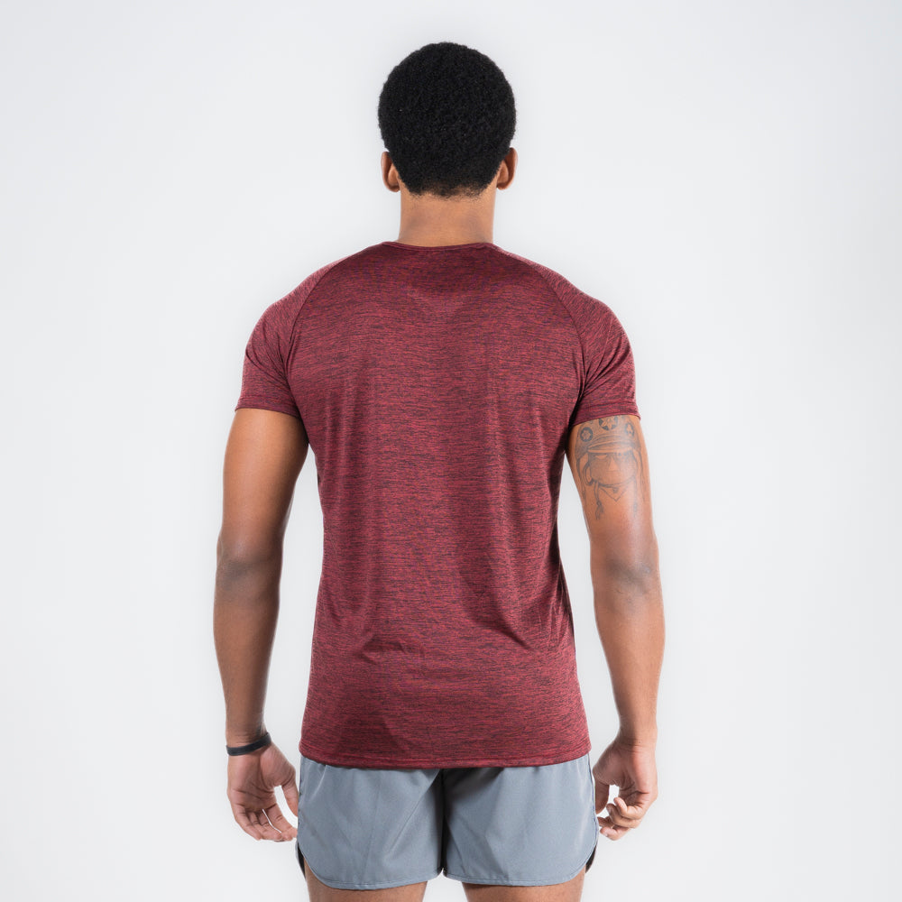 Camiseta Dry Fit New Lupus Mescla Vinho