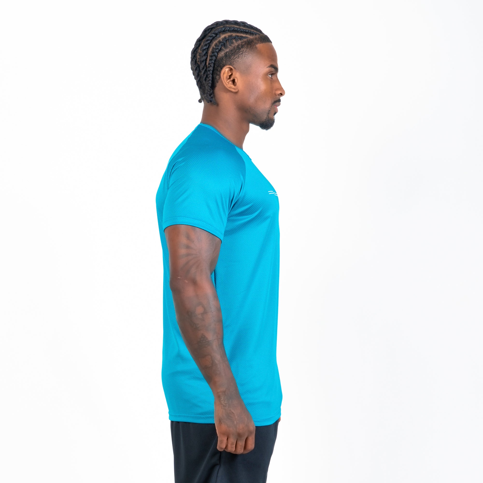 Camiseta Dry Fit Parallel Line Azul Pacífico