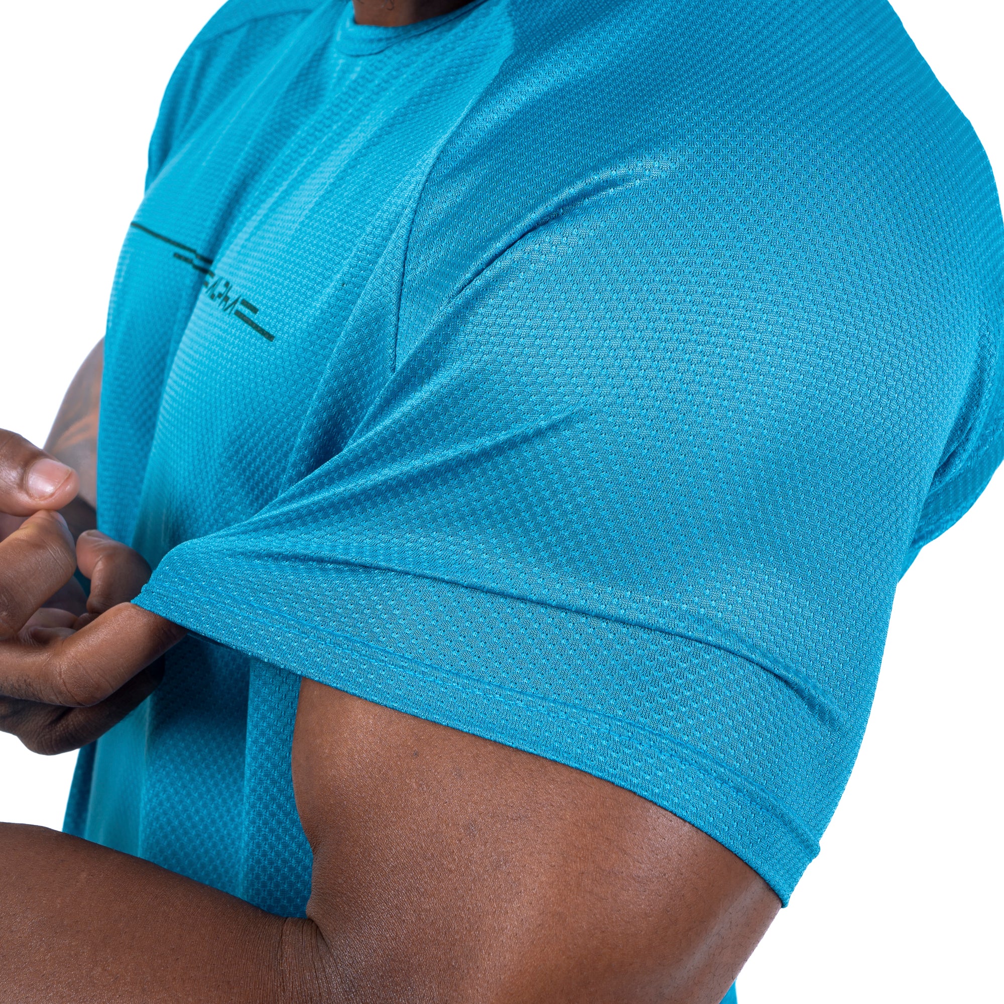 Camiseta Dry Fit Parallel Line Azul Safira