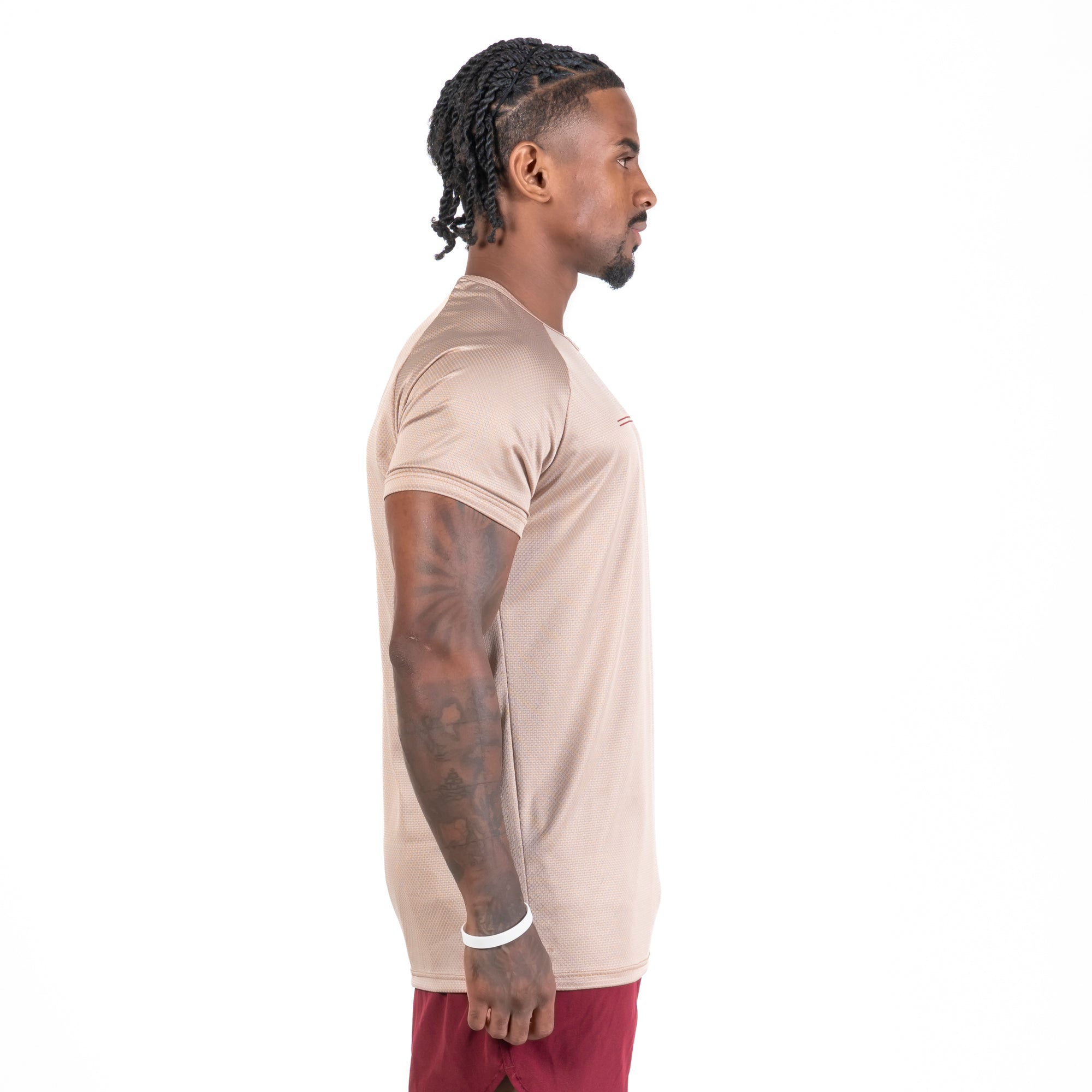 Camiseta Dry Fit Parallel Line Caqui Monk