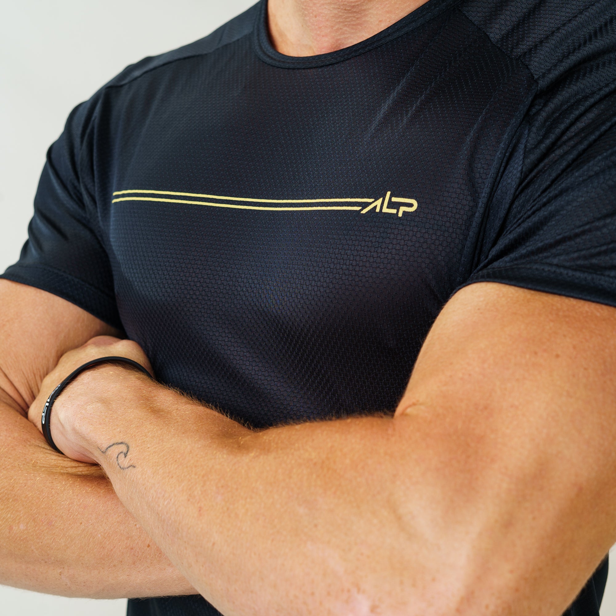 Camiseta Dry Fit Parallel Line Preto
